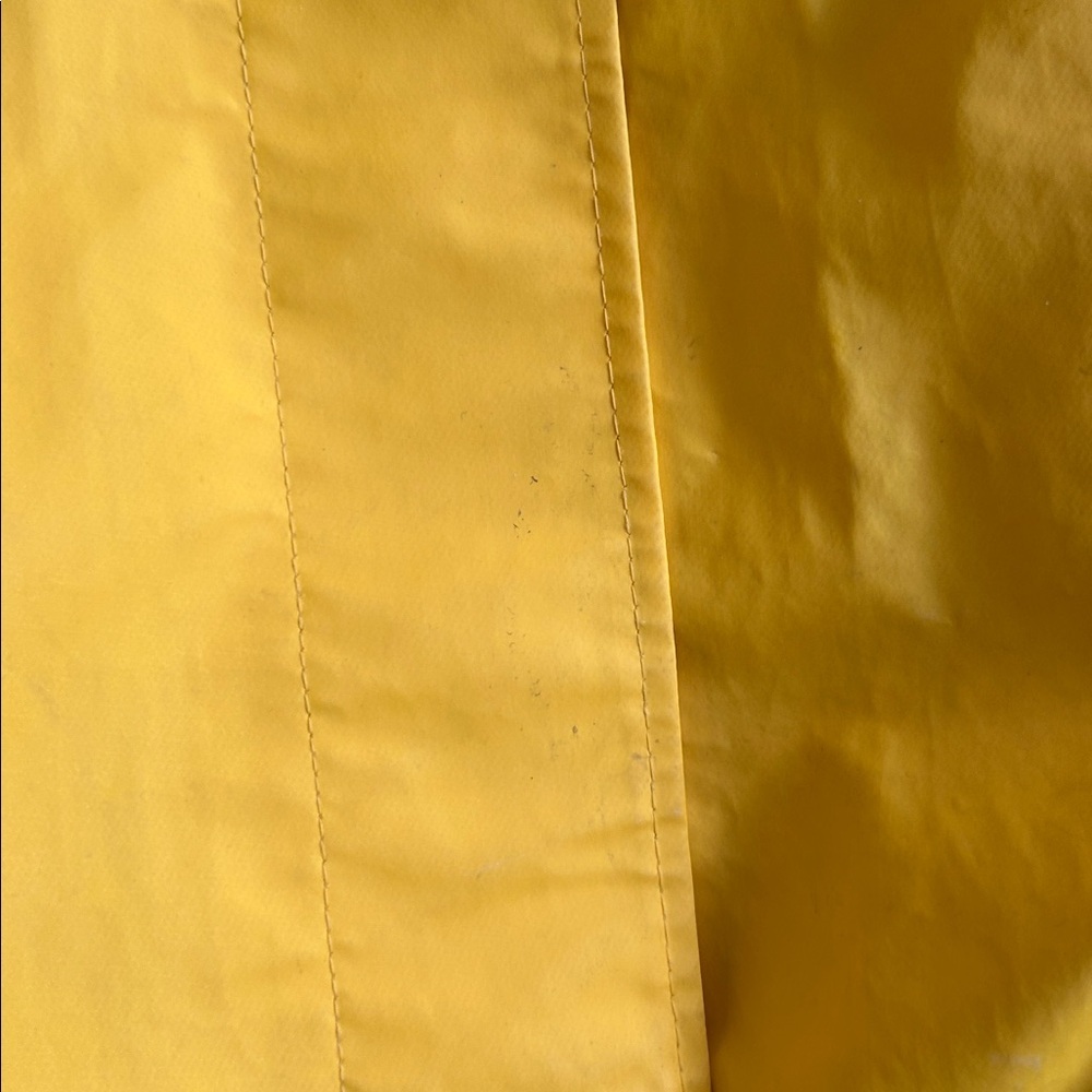 Talbots Vintage Yellow Raincoat Long Waterproof Trench, Size M Retro Nautical - Picture 6 of 12